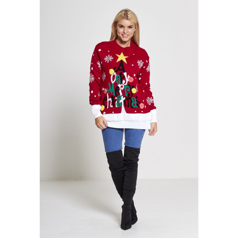 Wholesaler SK MODE - Christmas sweater woman a very merry christmas vsc