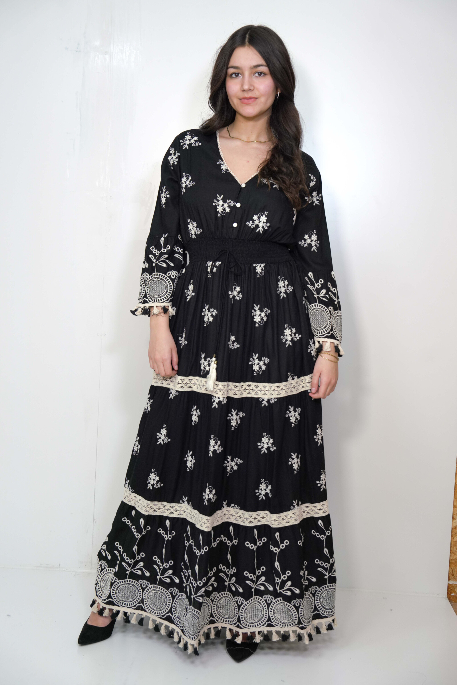 Wholesaler SK MODE - "Noura" dress - ethnic elegance