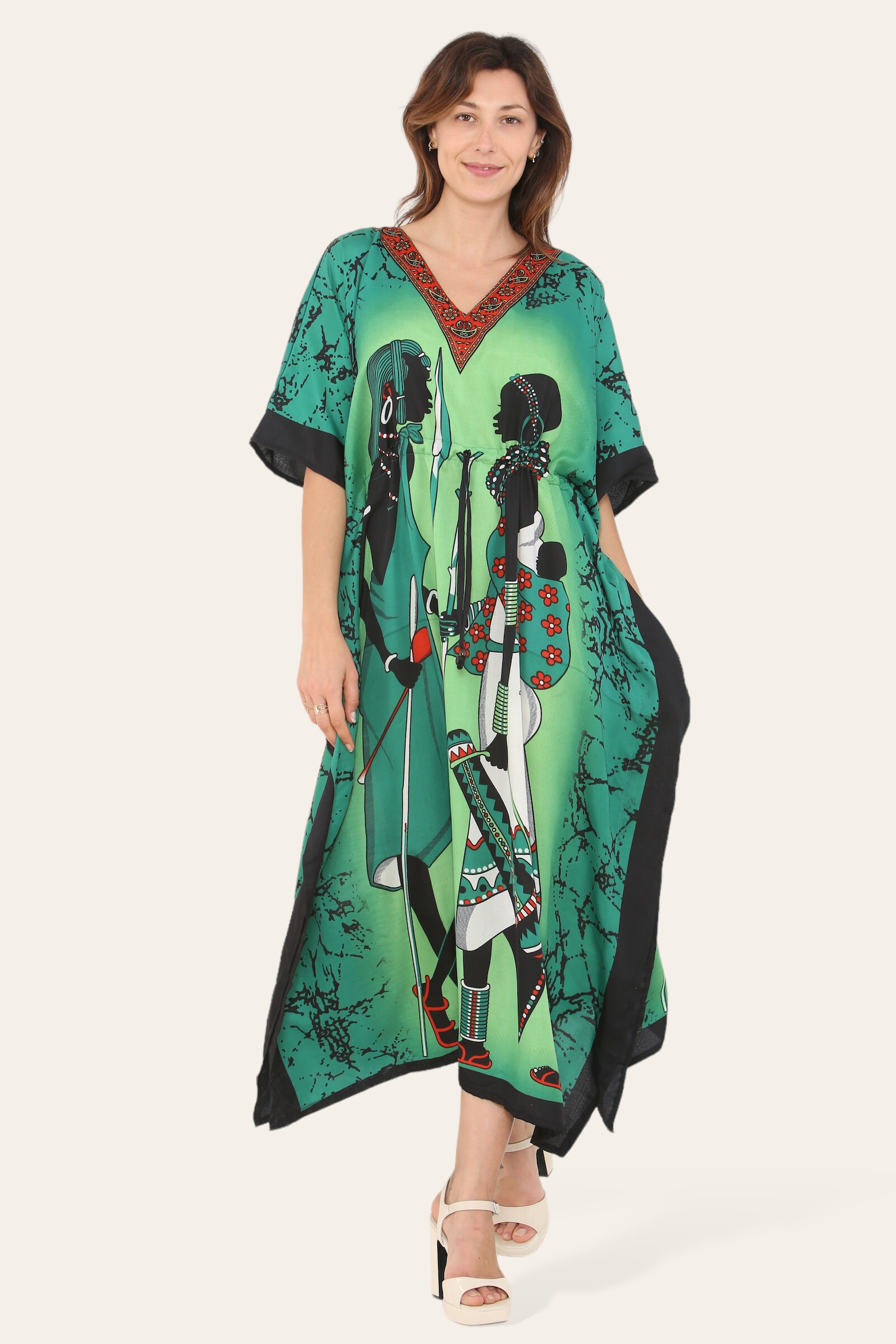 Wholesaler SK MODE - Caftan dress, traditional African style print, novelty
