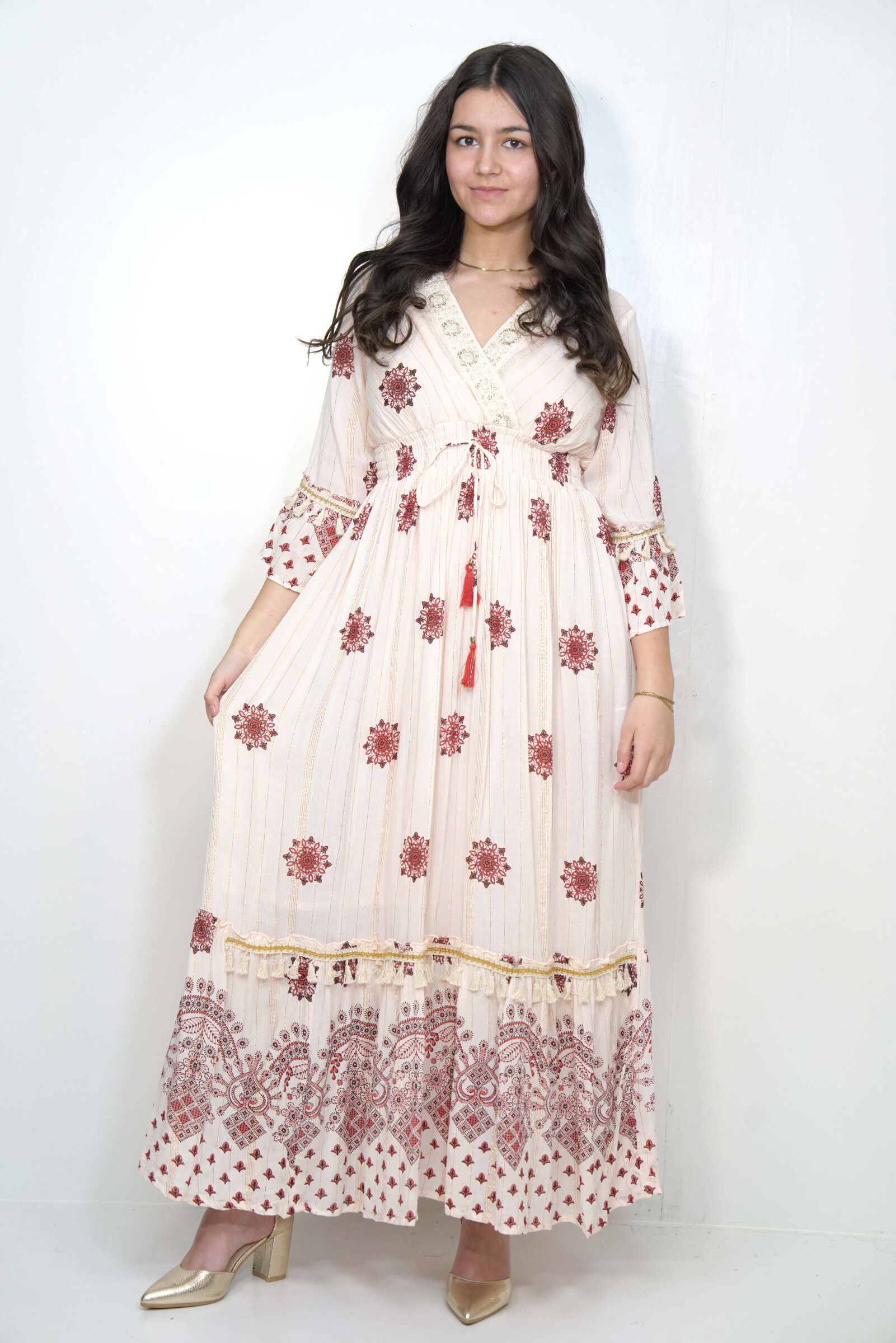 Wholesaler SK MODE - "Sofia" dress - bohemian elegance