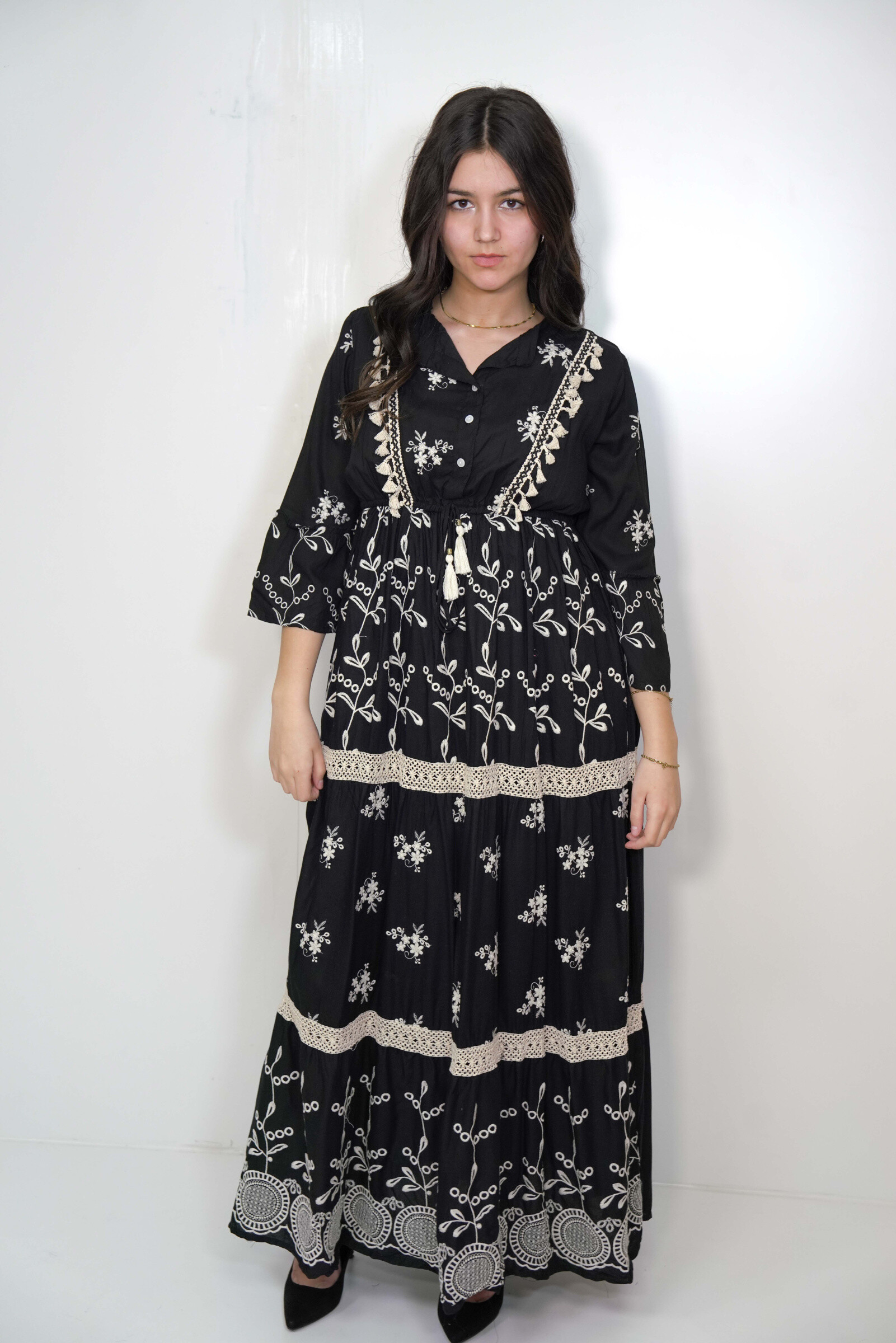 Wholesaler SK MODE - “Amara” dress - timeless bohemian elegance