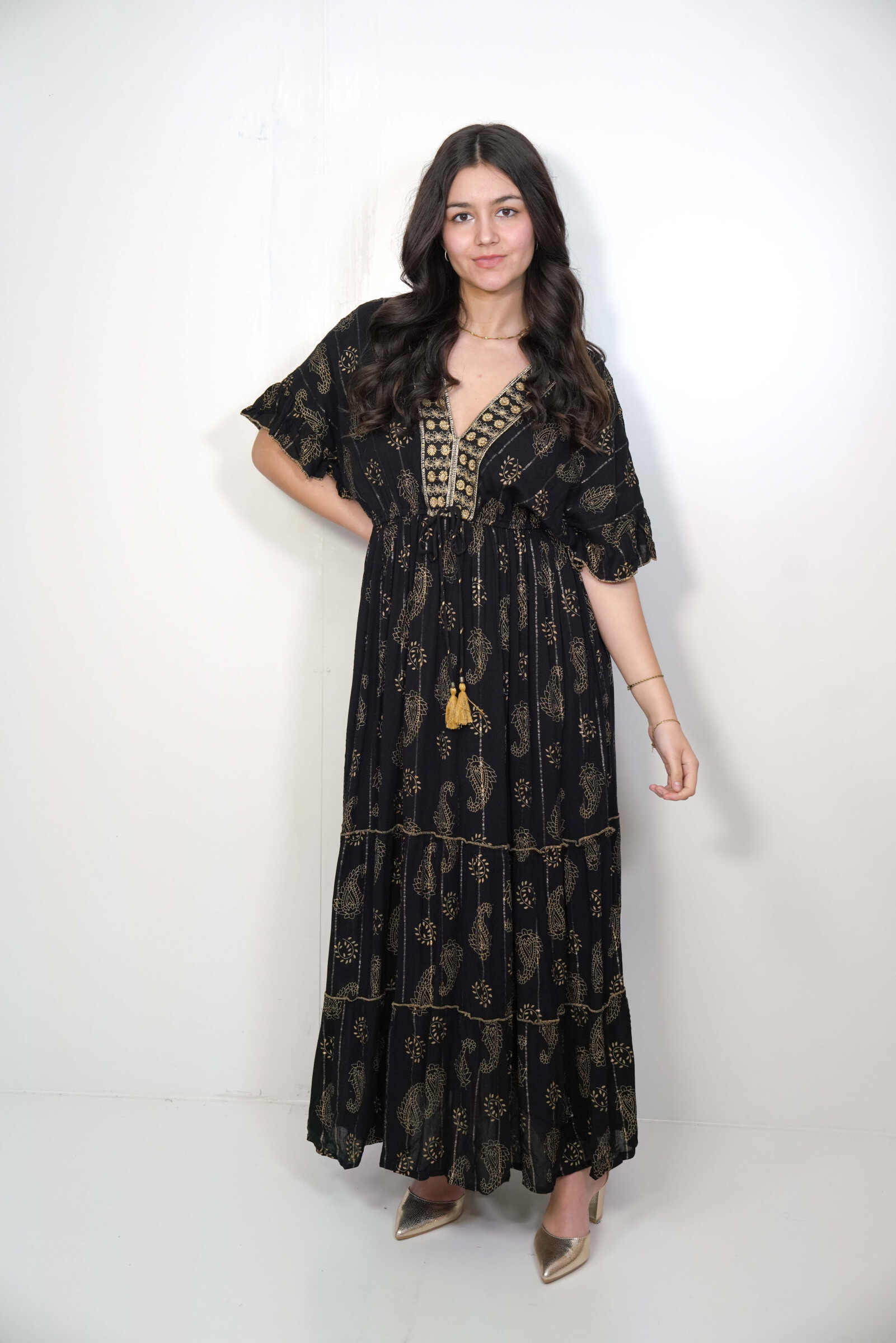 Wholesaler SK MODE - "Sahana" dress - Bohemian charm and natural femininity