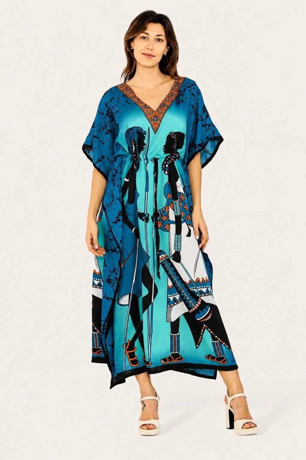 Großhändler SK MODE - Kaftankleid, traditioneller afrikanischer Stil, Neuheit Ref-9063L