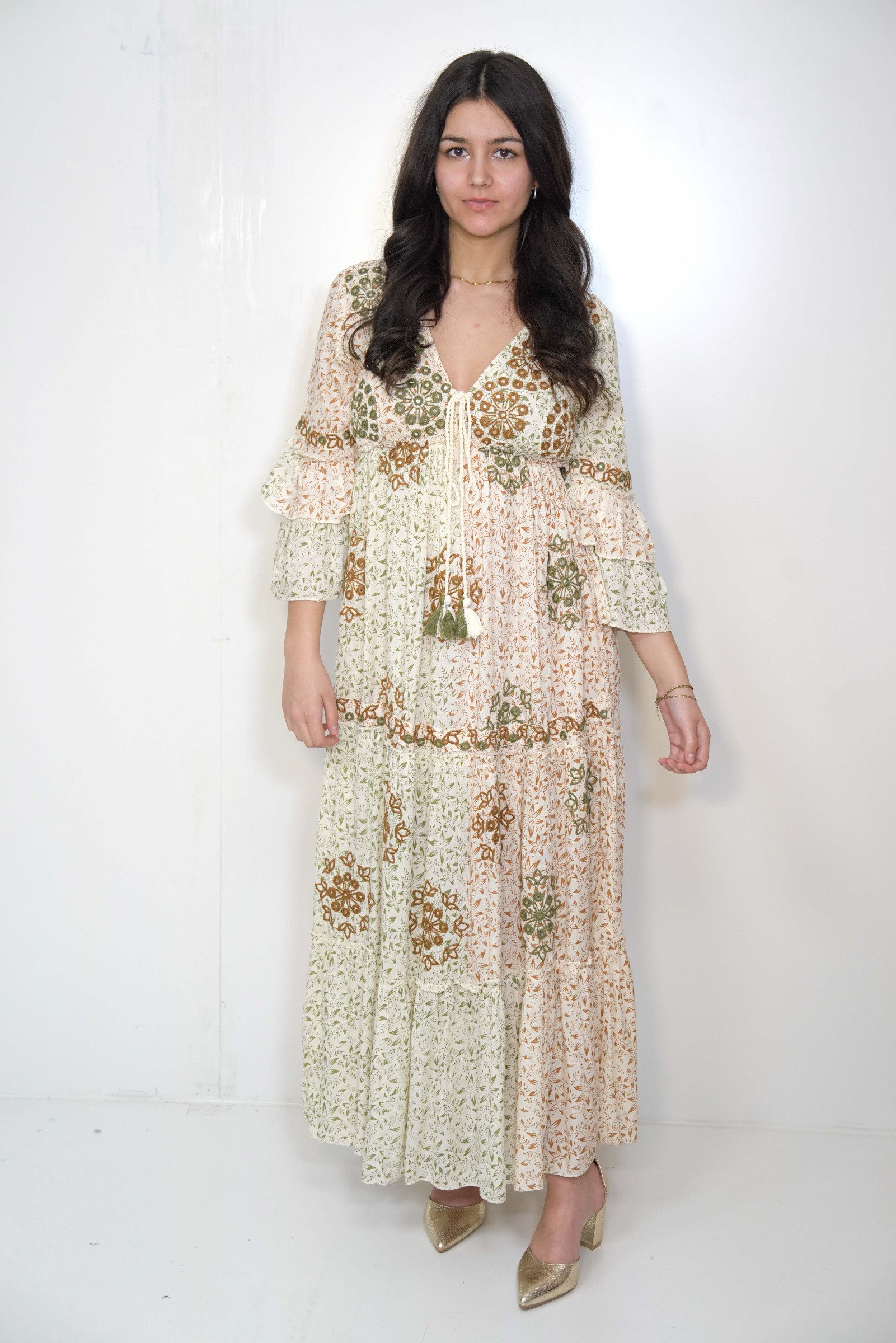 Grossiste SK MODE - Soleïa - élégance florale bohème longue WSGI 02-138