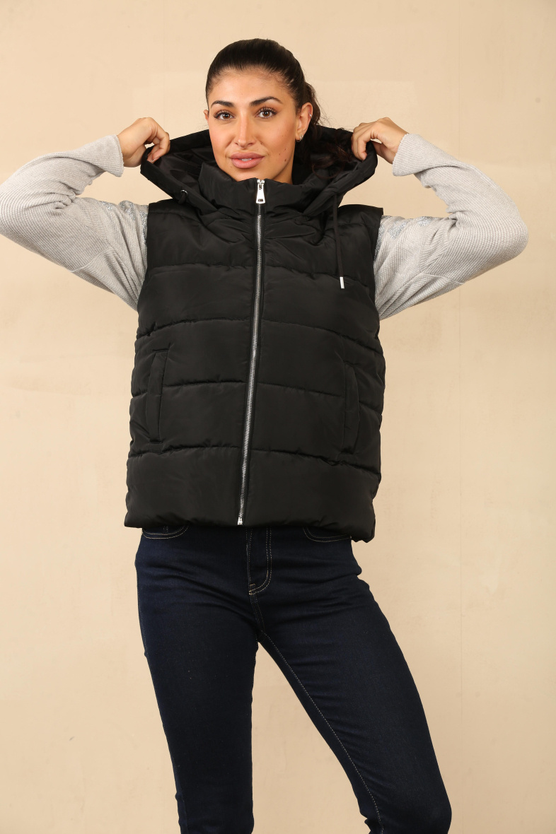 Wholesaler SK MODE - Hooded jacket with front zipper Ref. 958