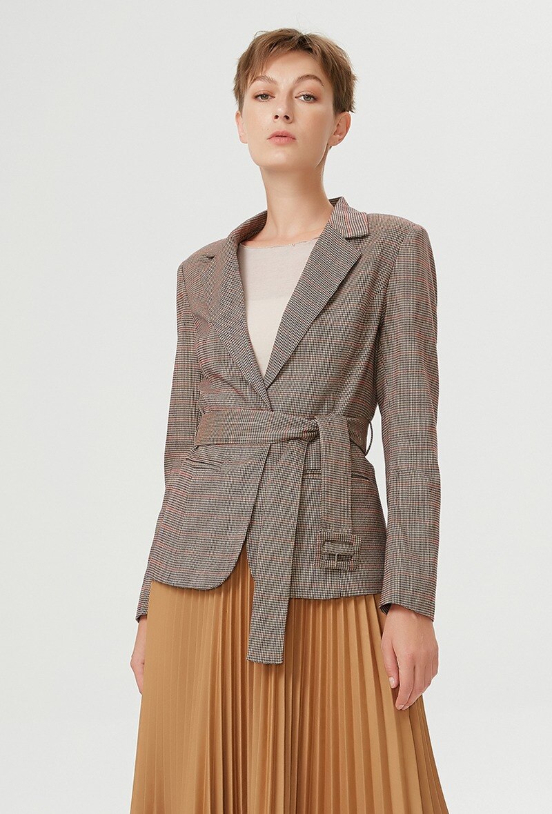 Wholesaler Smart and Joy - Suit jacket with Prince of Wales pattern