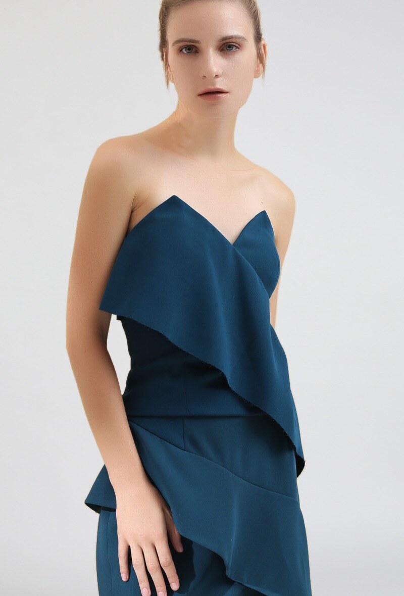 Wholesaler Smart and Joy - ACACIA asymmetric ruffled bustier