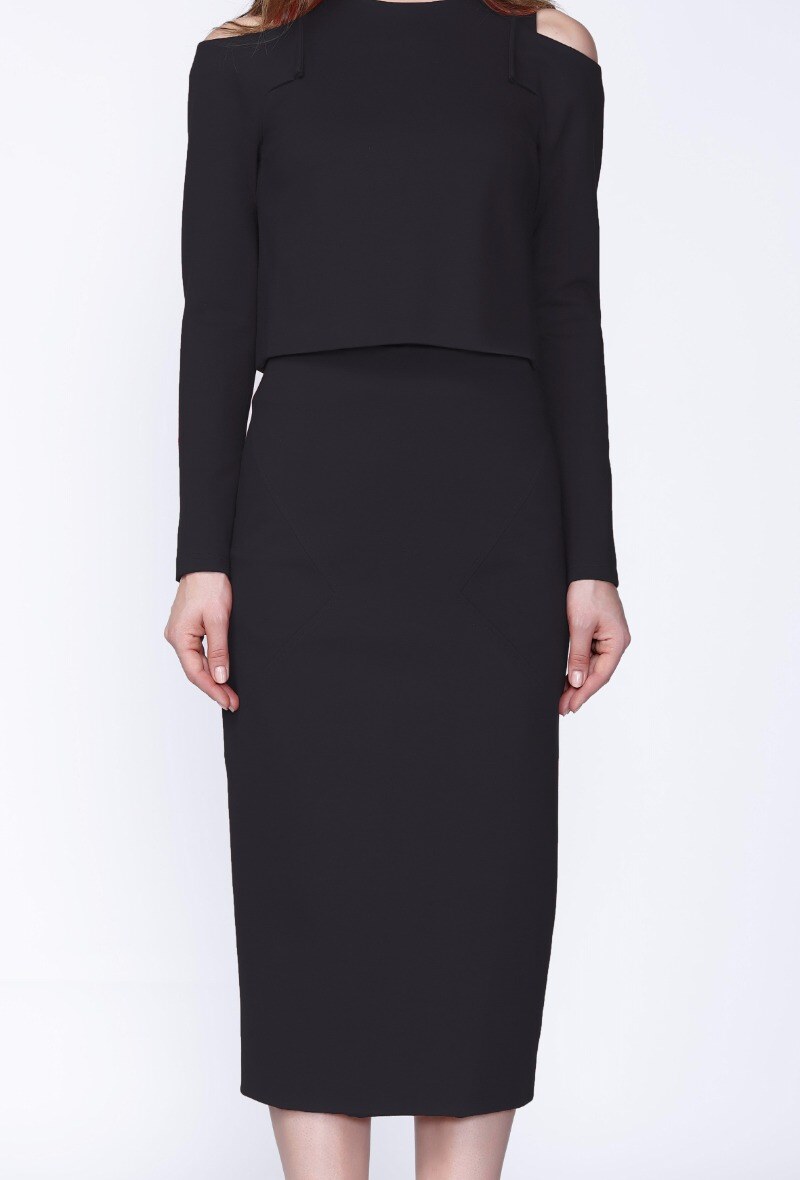 Mayorista Smart and Joy - Falda lápiz de jersey moldeador