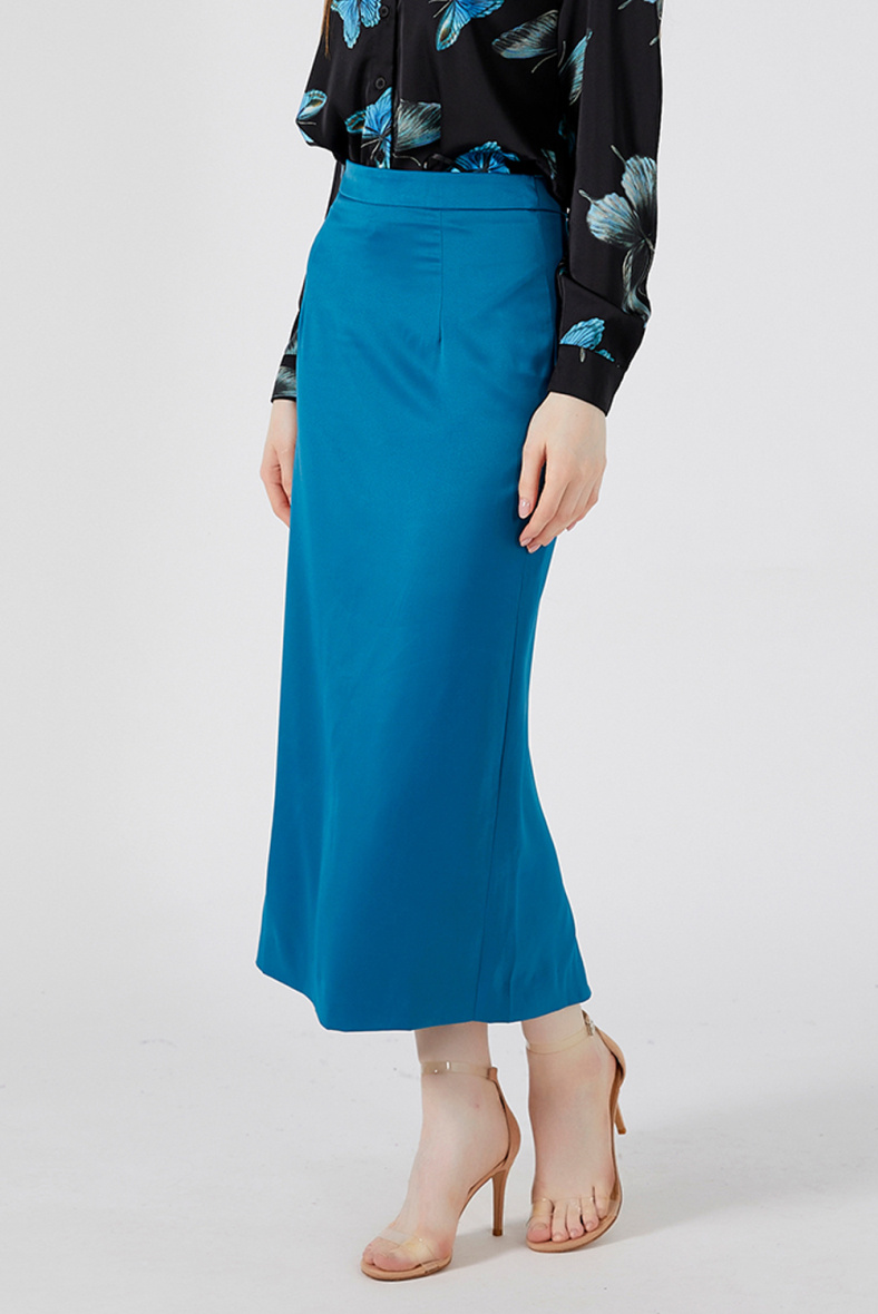 Mayorista Smart and Joy - Falda lápiz azul