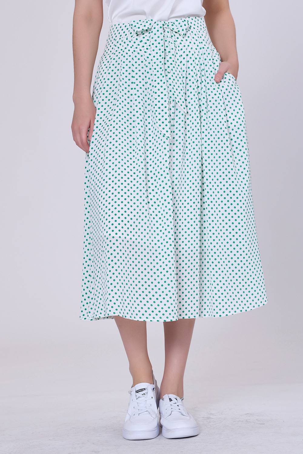Mayorista Smart and Joy - Falda evasé de lunares