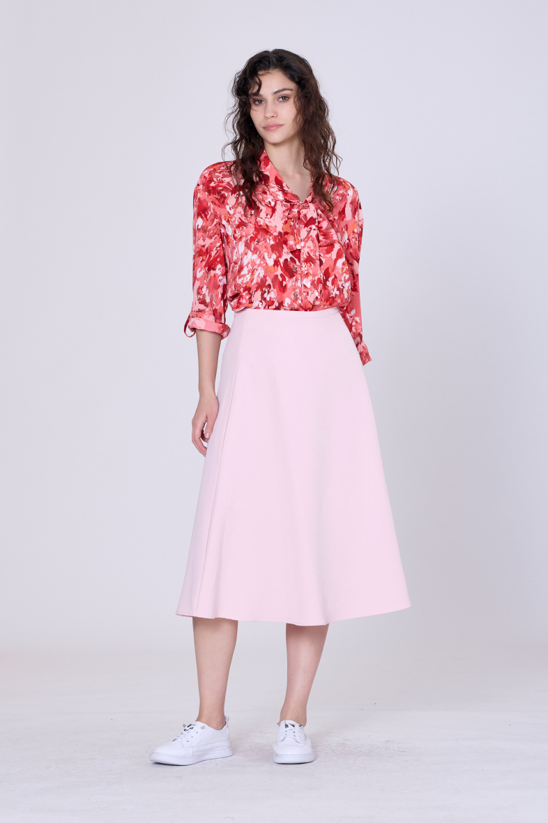 Mayorista Smart and Joy - Falda evasé en colores pastel