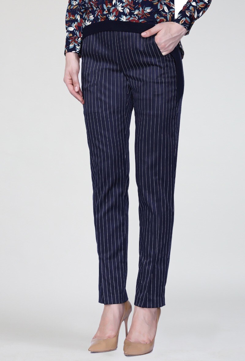 Wholesaler Smart and Joy - Striped cigarette pants