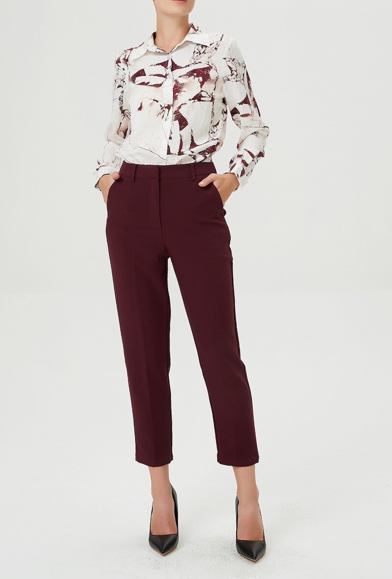 Wholesaler Smart and Joy - Tapered cropped pants