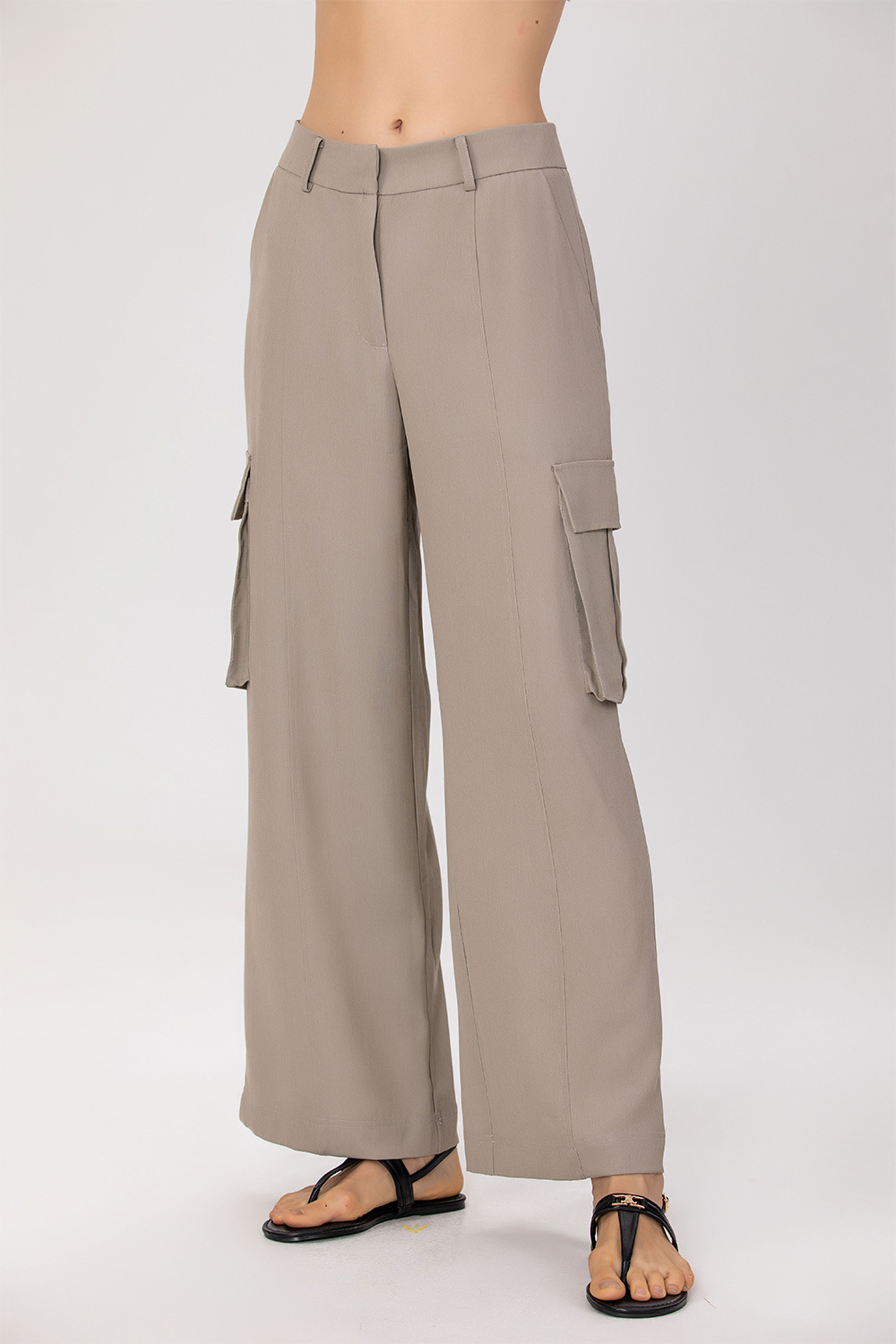 Mayorista Smart and Joy - Pantalones cargo anchos con bolsillos