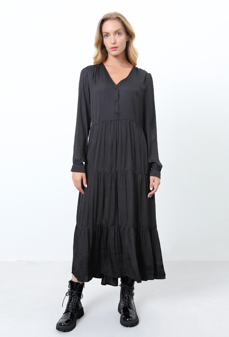 Wholesaler Smart and Joy - Loose retro-style blouse dress