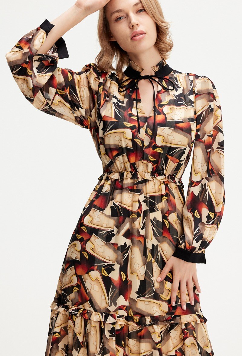 Wholesaler Smart and Joy - Tunic dress with graphic print