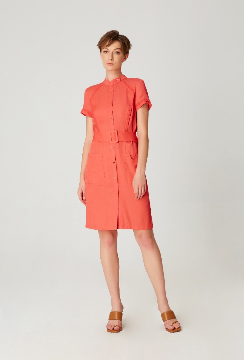 Wholesaler Smart and Joy - Short trim structure shirt dress