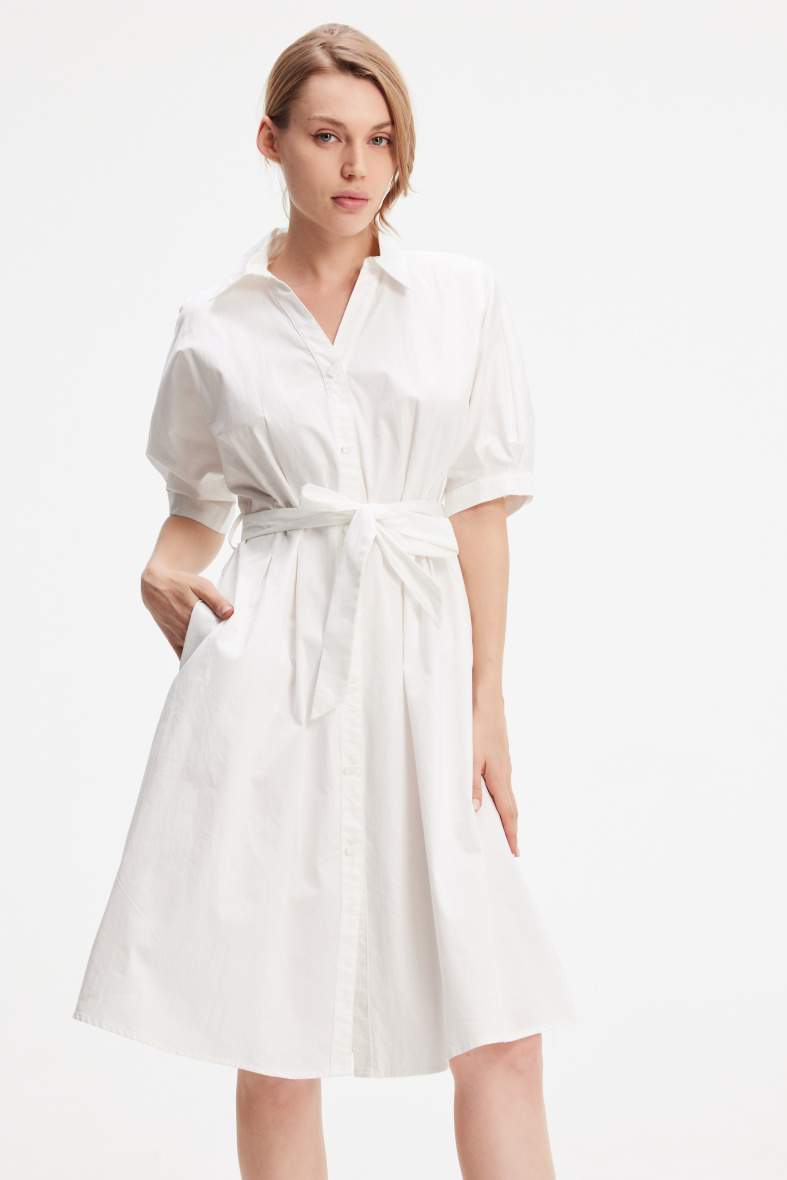 Grossiste Smart and Joy - Robe chemise en coton