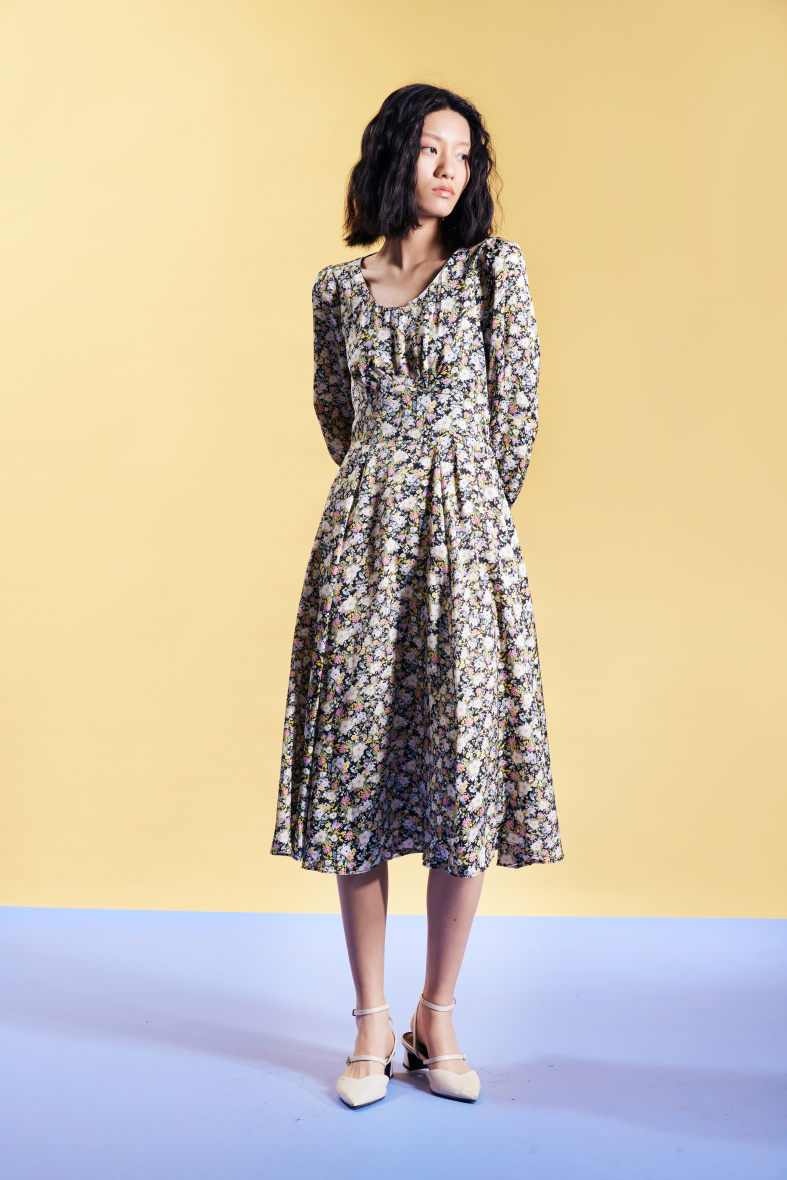 Mayorista Smart and Joy - Vestido holgado con estampado floral