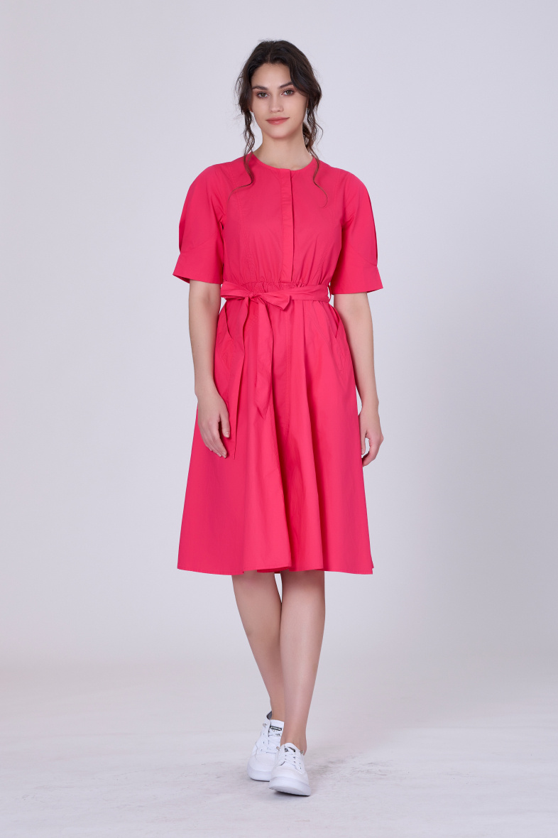 Mayorista Smart and Joy - Vestido corto con bolsillos de parche