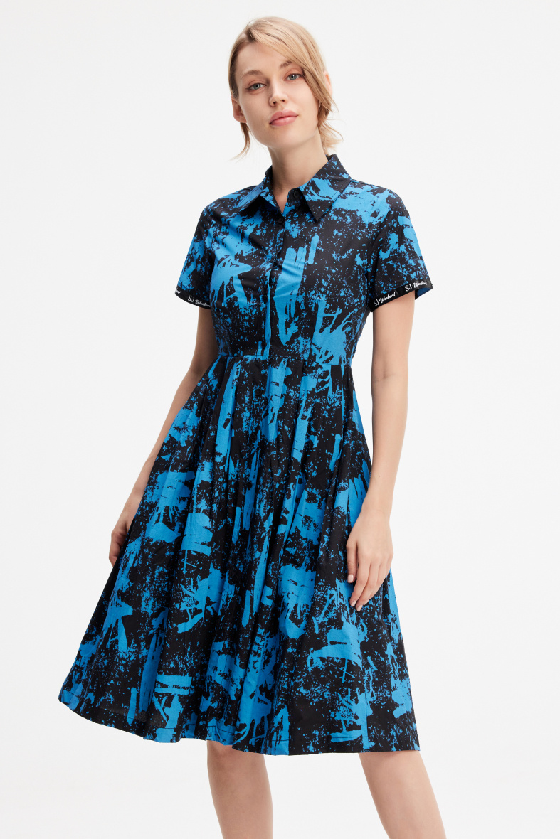 Mayorista Smart and Joy - Vestido camisero de algodón