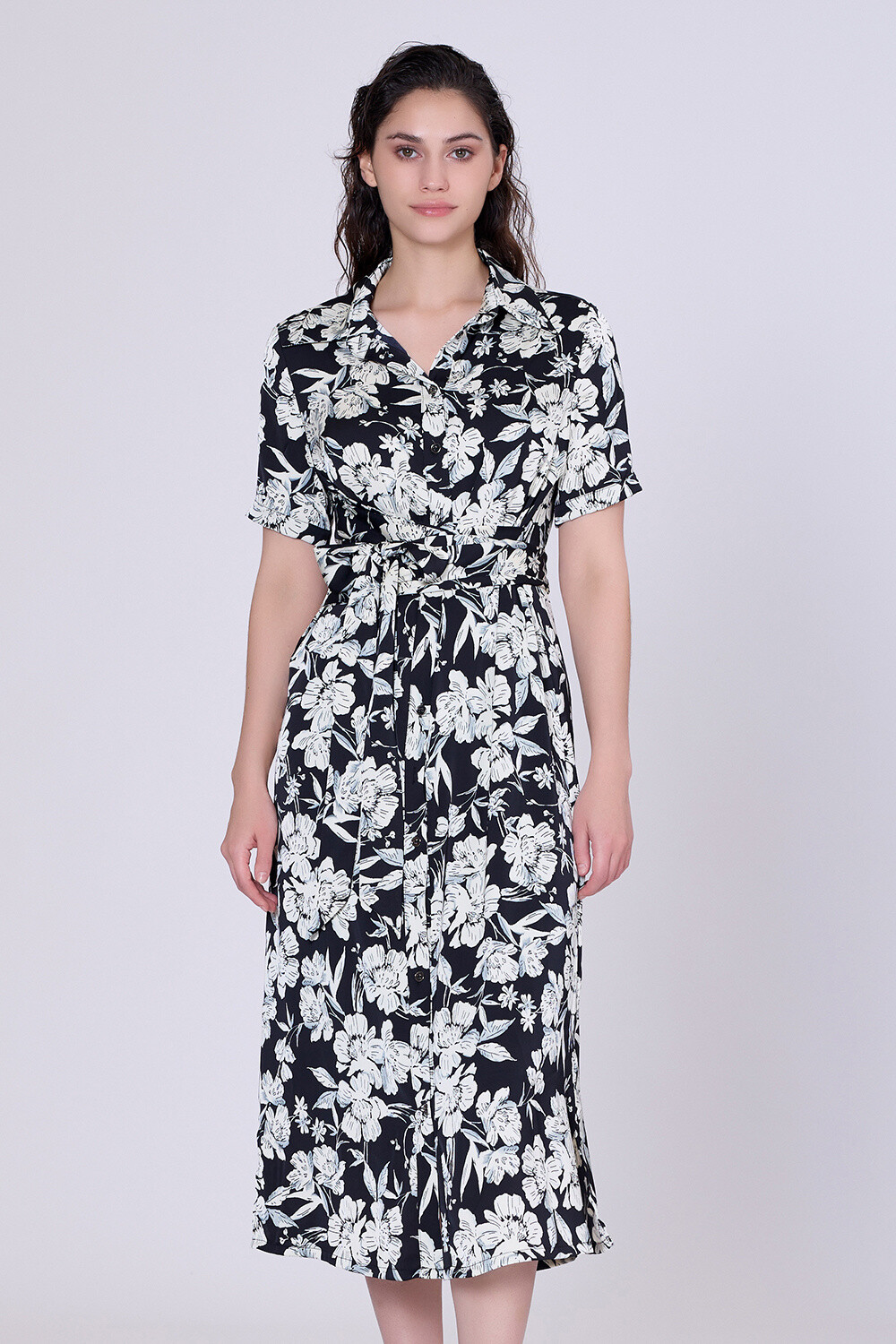 Wholesaler Smart and Joy - Buttoned shirt dress