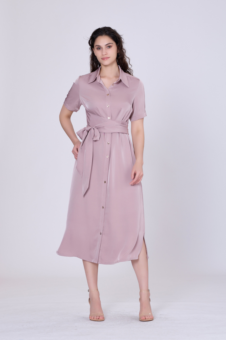 Grossiste Smart and Joy - Robe chemisier boutonnée