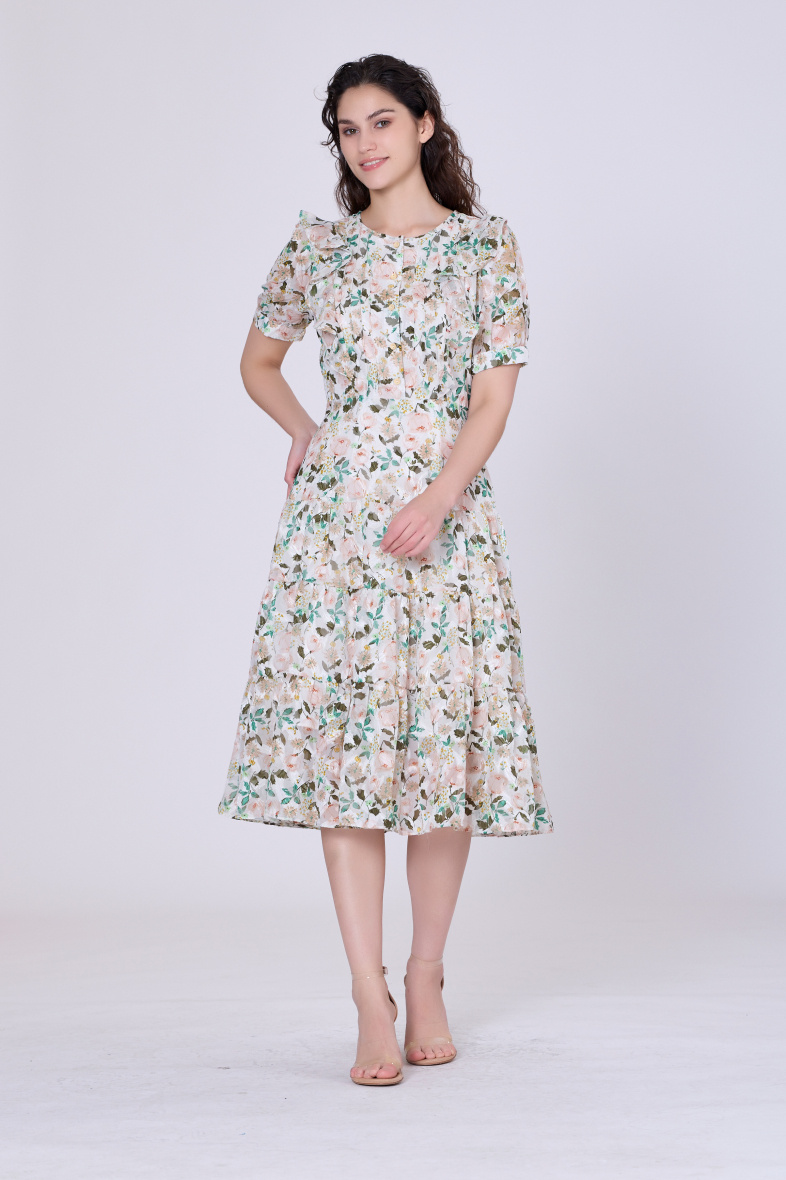 Mayorista Smart and Joy - Vestido largo de flores