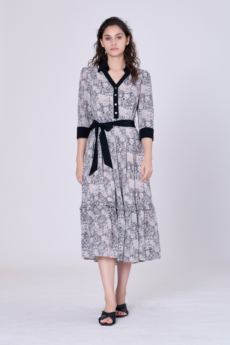Mayorista Smart and Joy - Vestido midi vintage