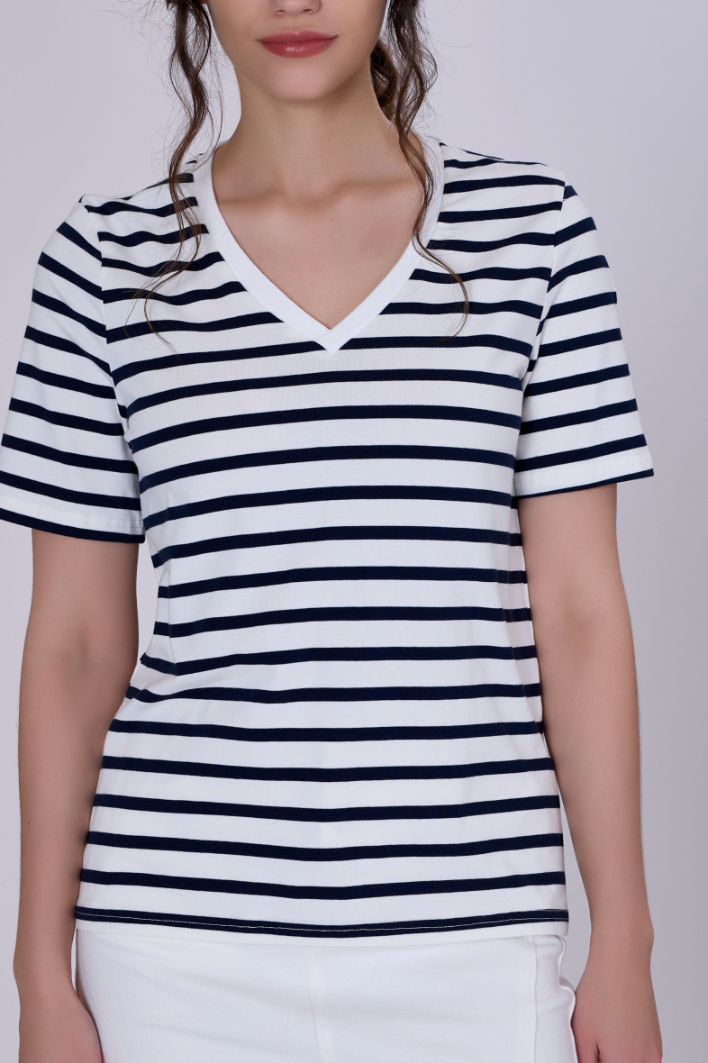 Mayorista Smart and Joy - Camiseta marinera cuello pico