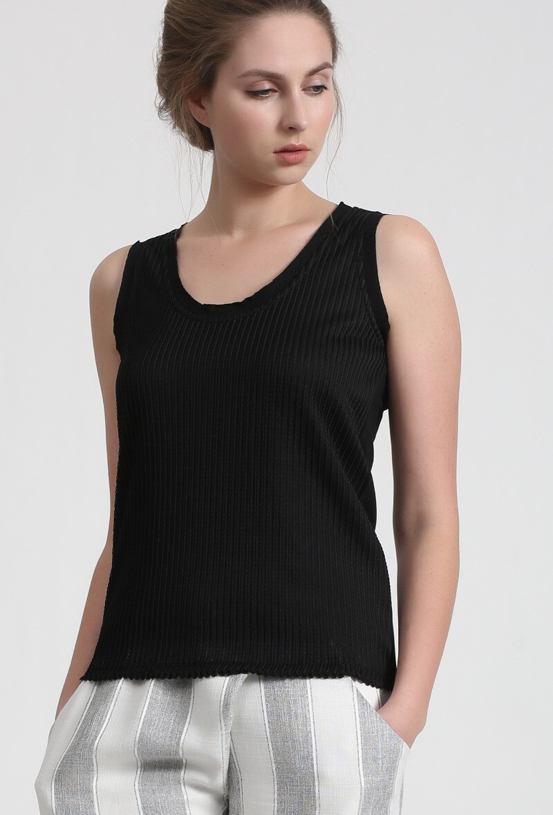 Wholesaler Smart and Joy - Bi-material tank top