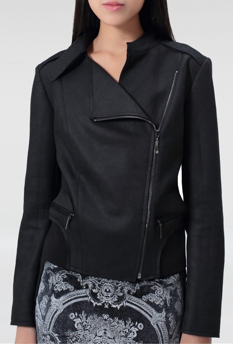 Grossiste Smart and Joy - Blouson type Perfecto en suédine