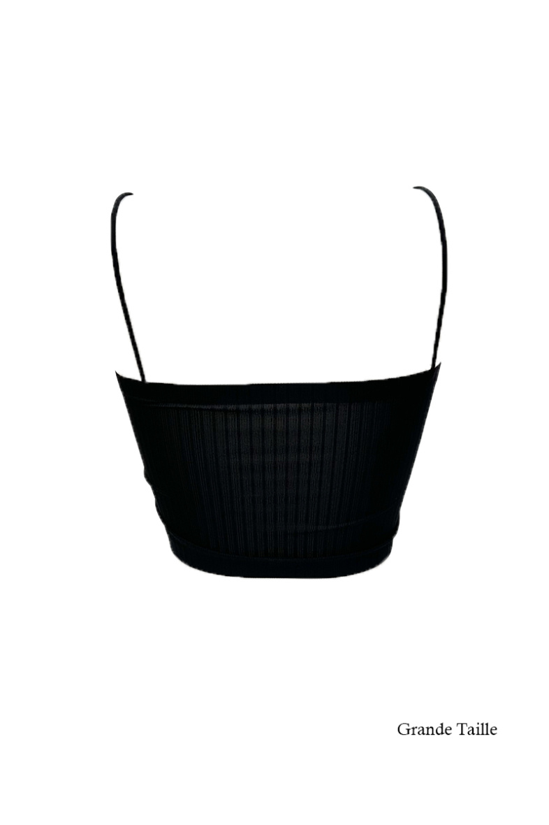 Bandeau-BH. Dünne Träger - Schwarz - 2 - Großformat