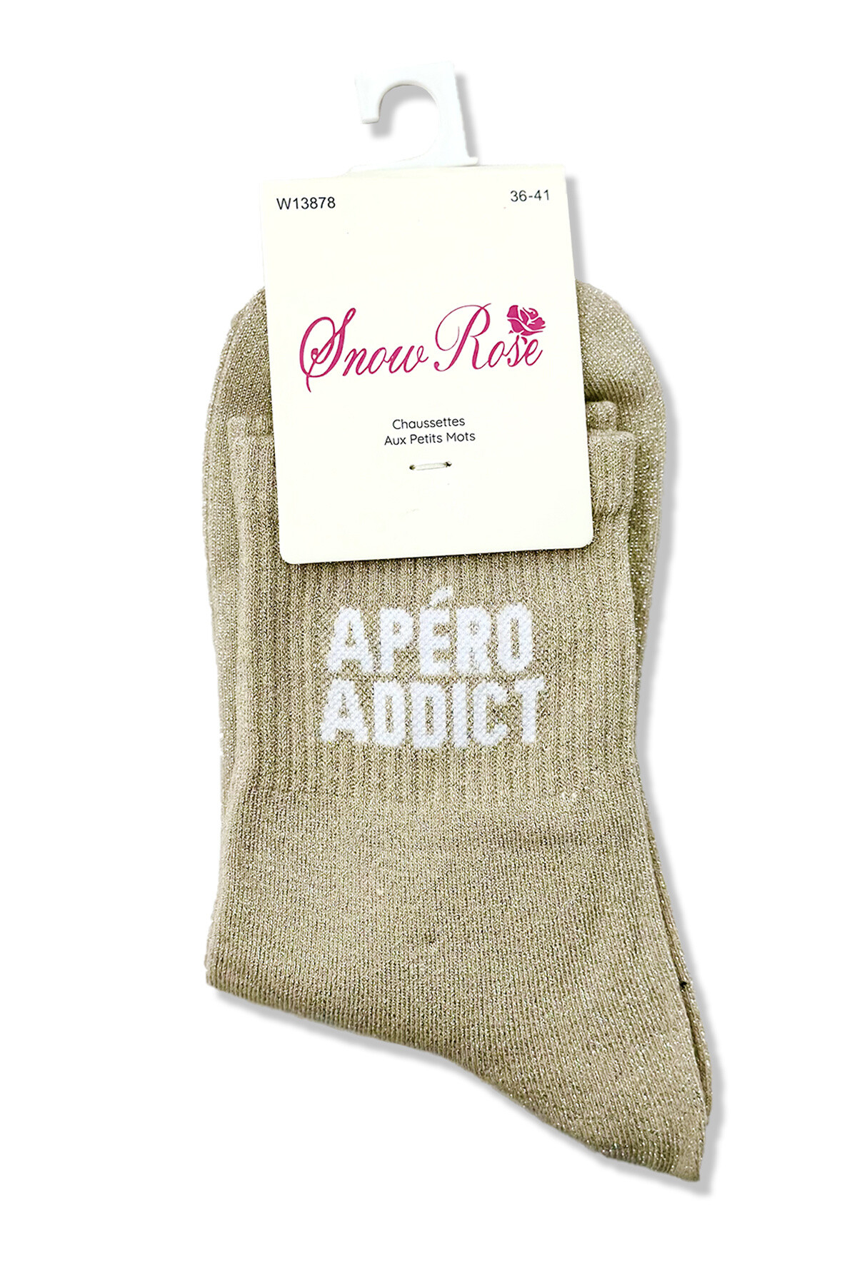 Wholesaler Snow Rose - Shiny socks “Mom ❤️”