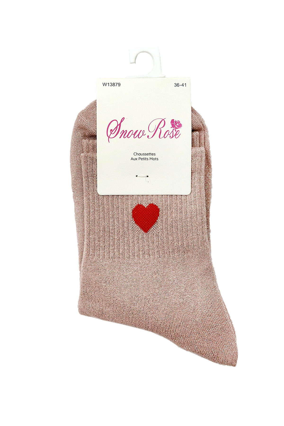 Wholesaler Snow Rose - Shiny socks “Mom ❤️”