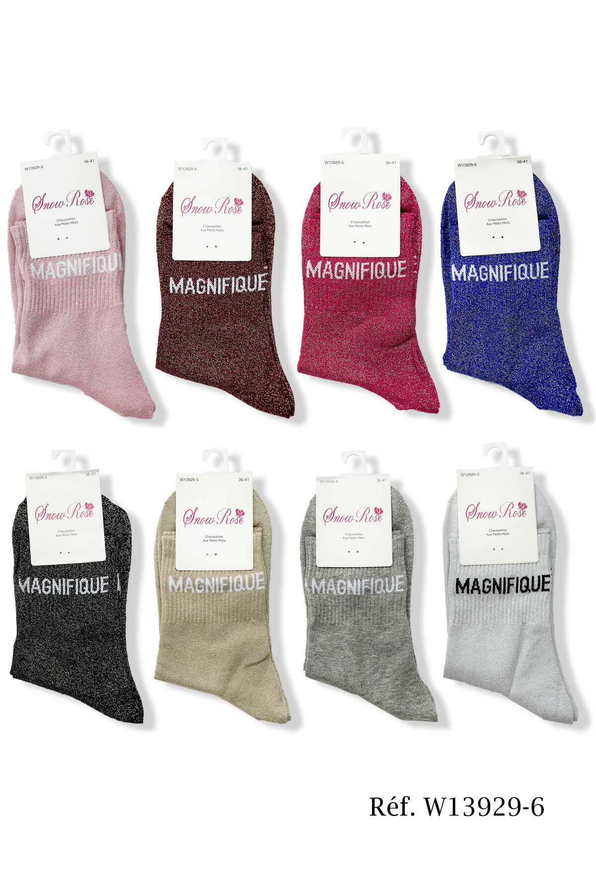 Großhändler Snow Rose - "Verträumte" brillante Socken