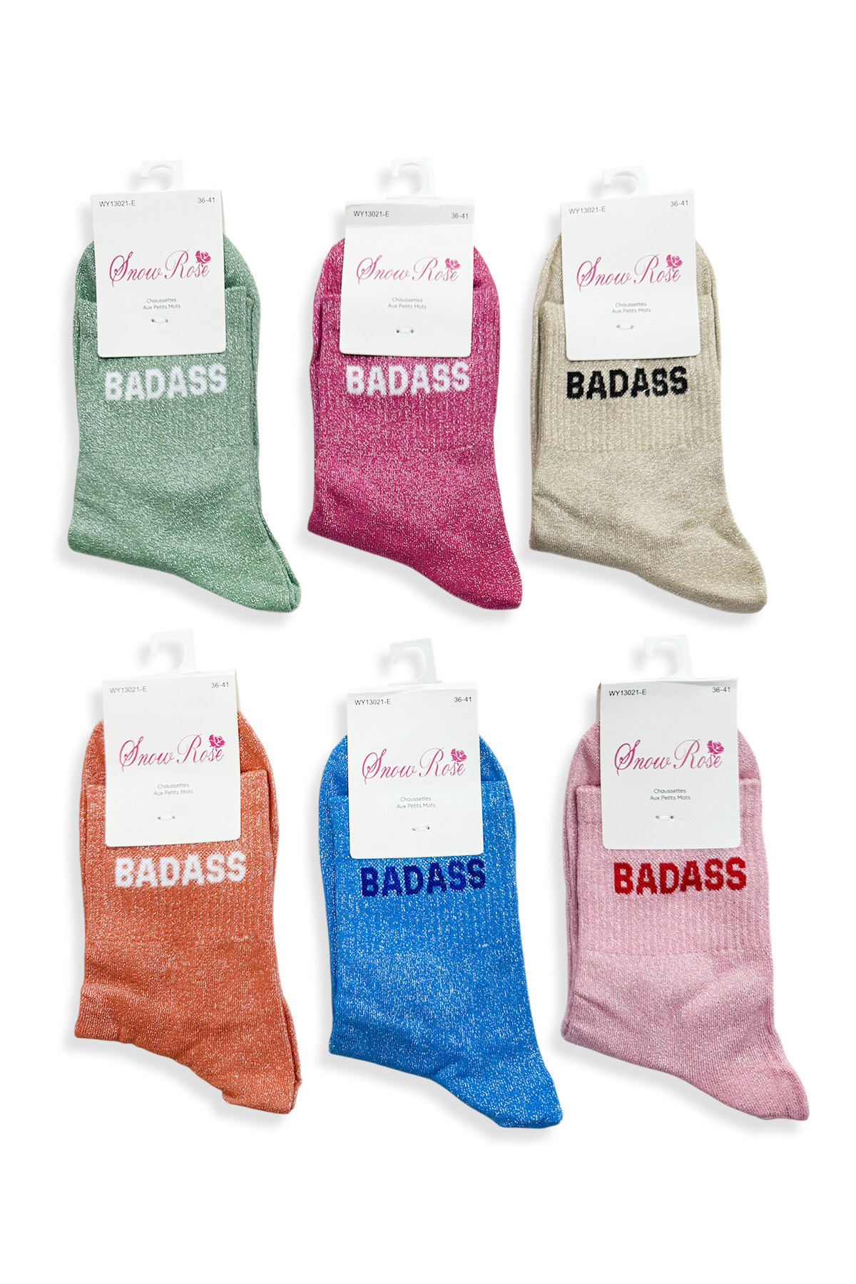 Wholesaler Snow Rose - BADASS Shiny Socks