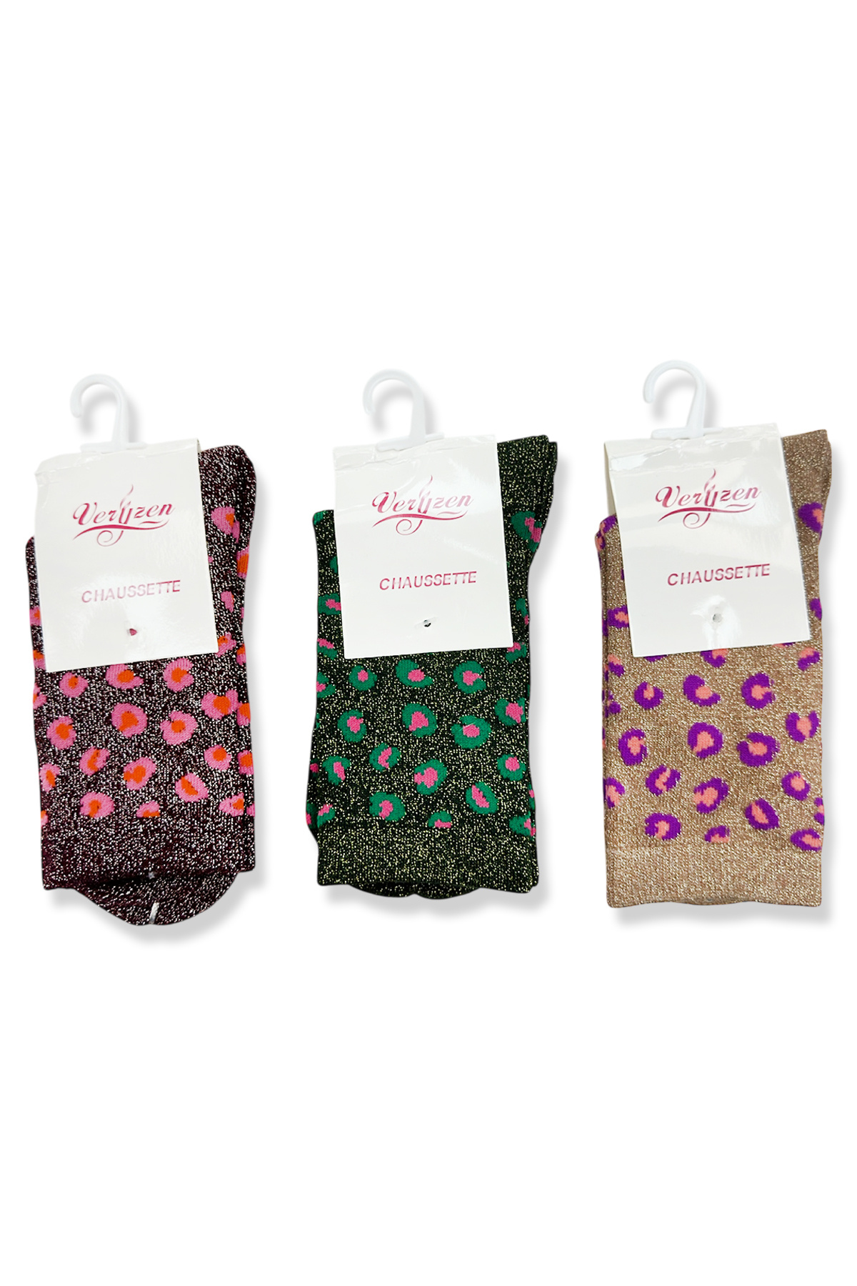 Wholesaler Snow Rose - Shiny Leopard Socks