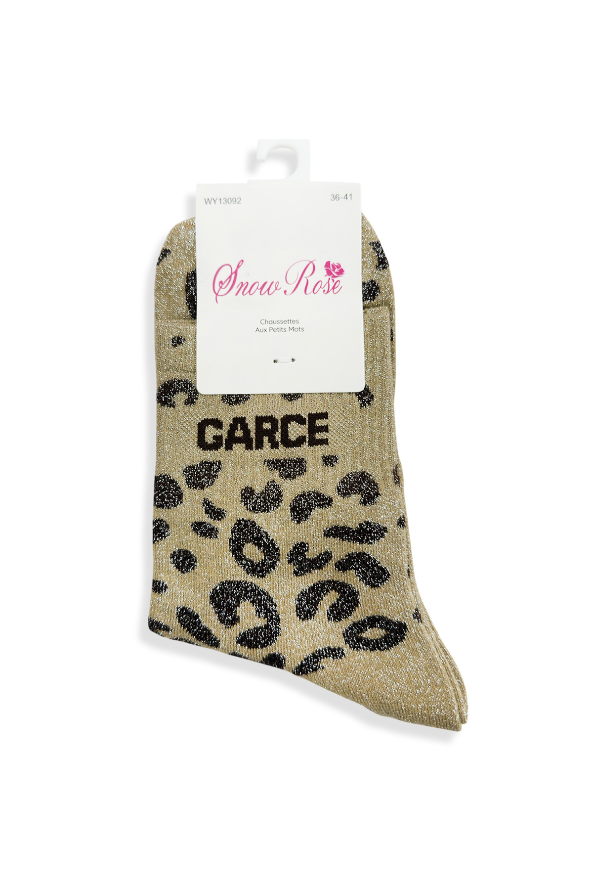 Wholesaler Snow Rose - Shiny Leopard Socks VIXEN
