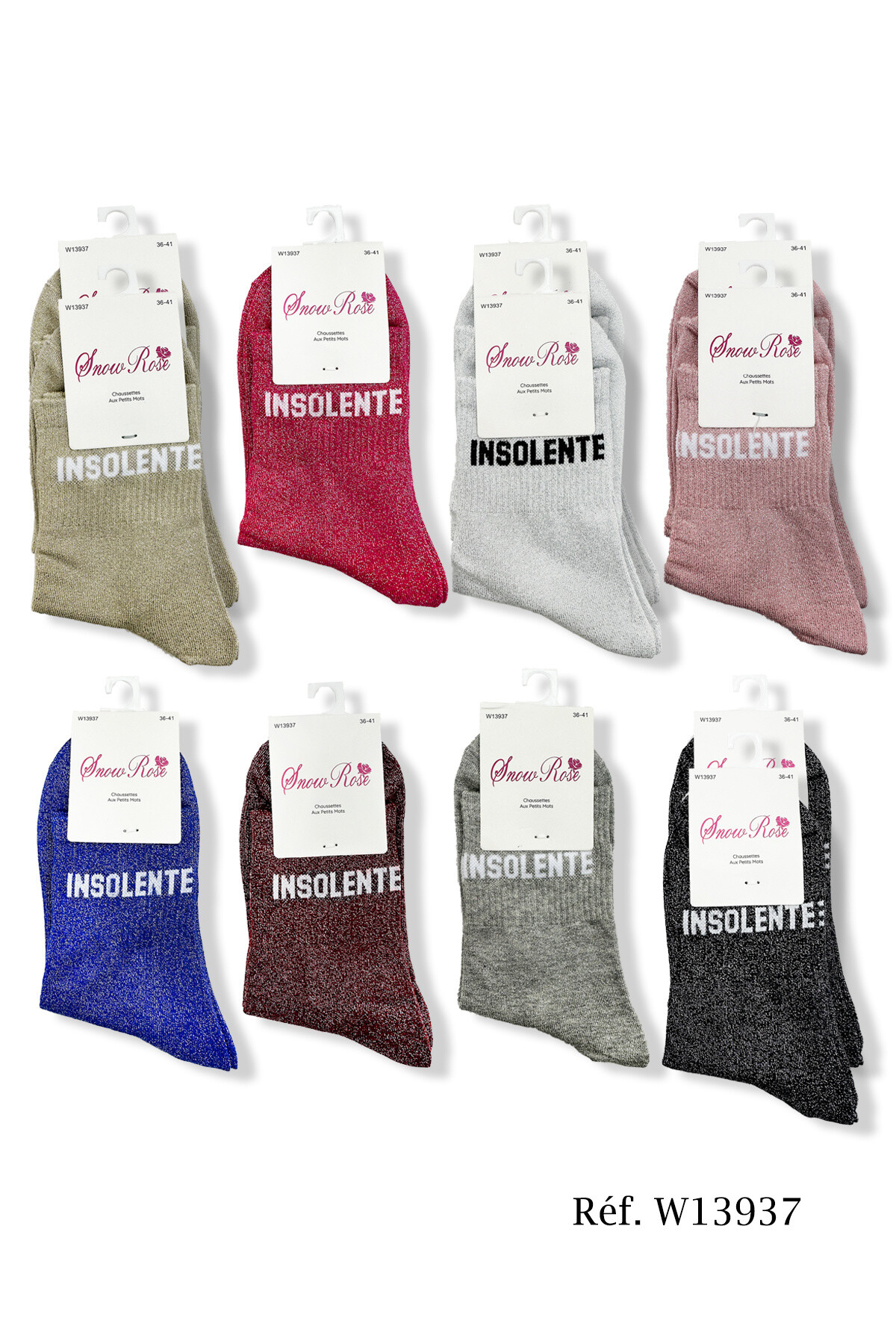 Wholesaler Snow Rose - Brilliant socks "hello"