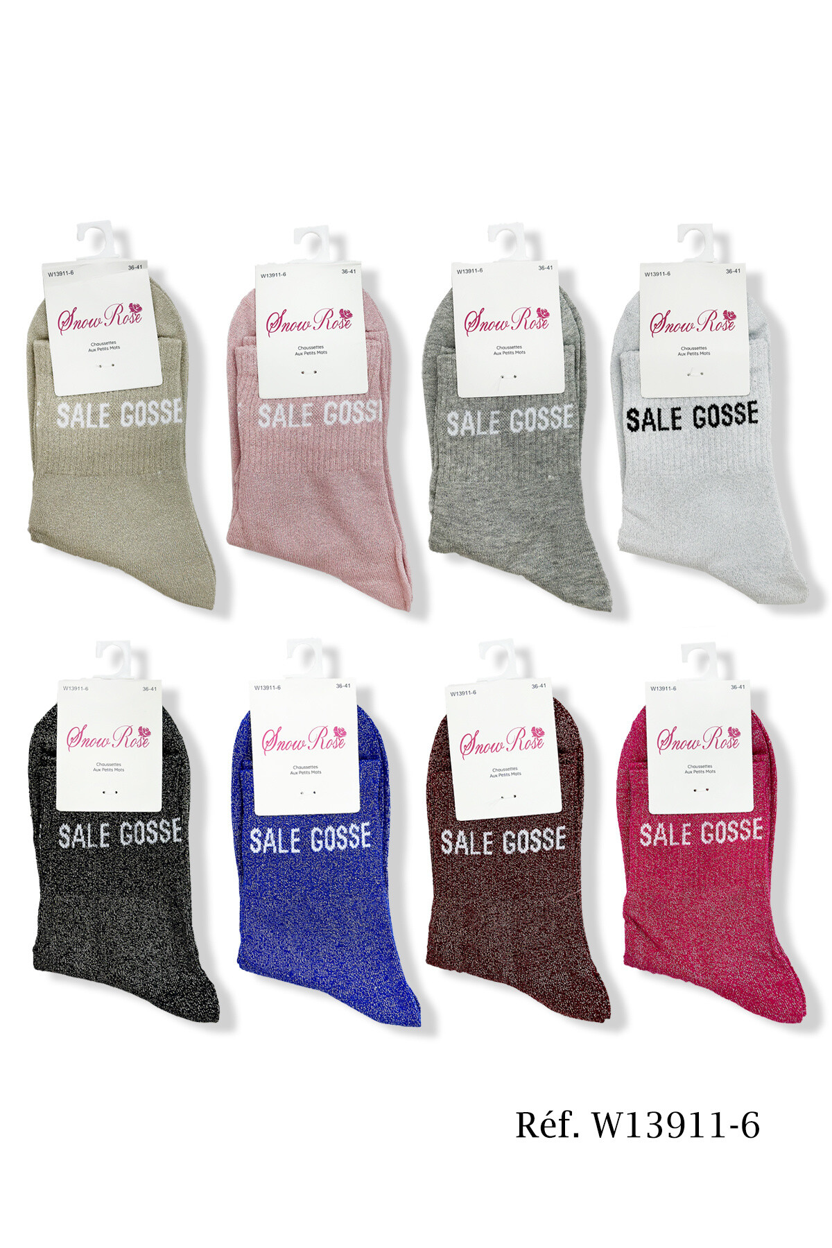 Großhändler Snow Rose - "Glückliche" brillante Socken