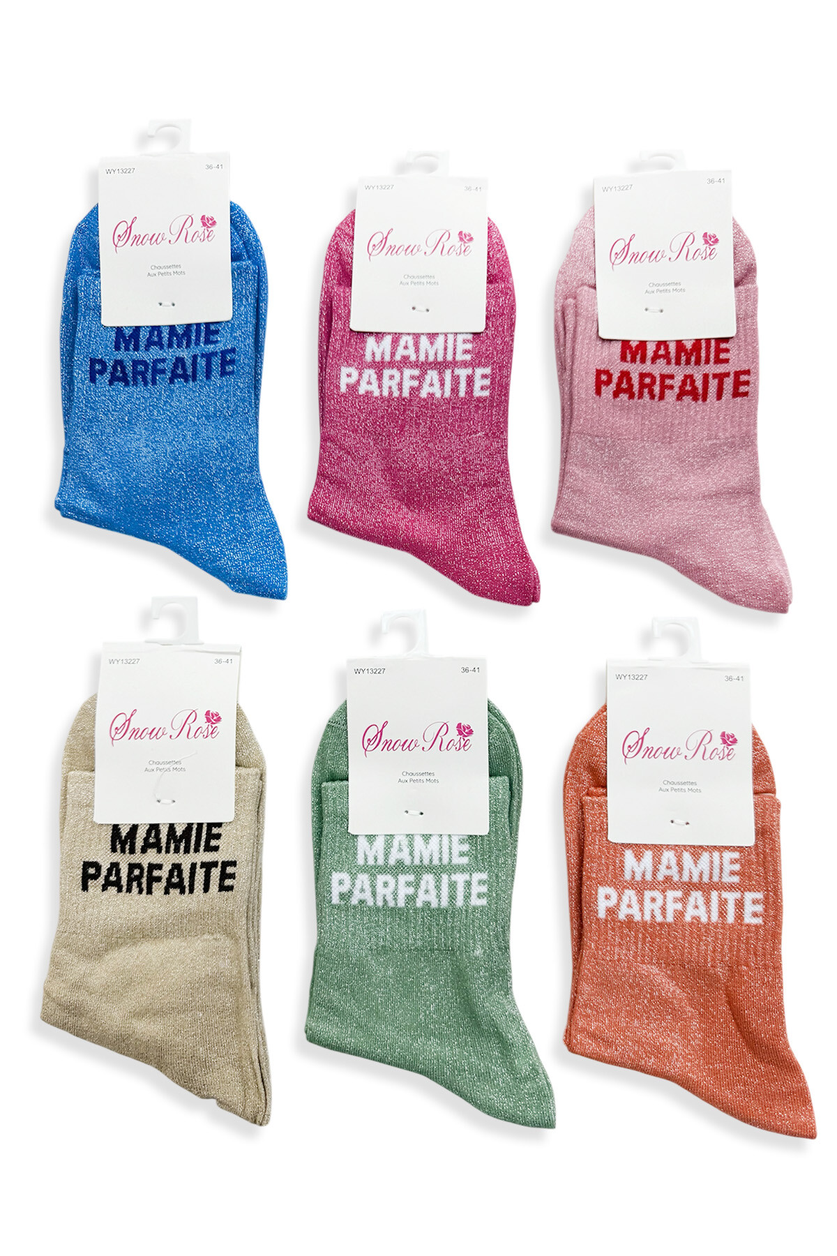 Großhändler Snow Rose - Glänzende Socken PERFEKTE OMA