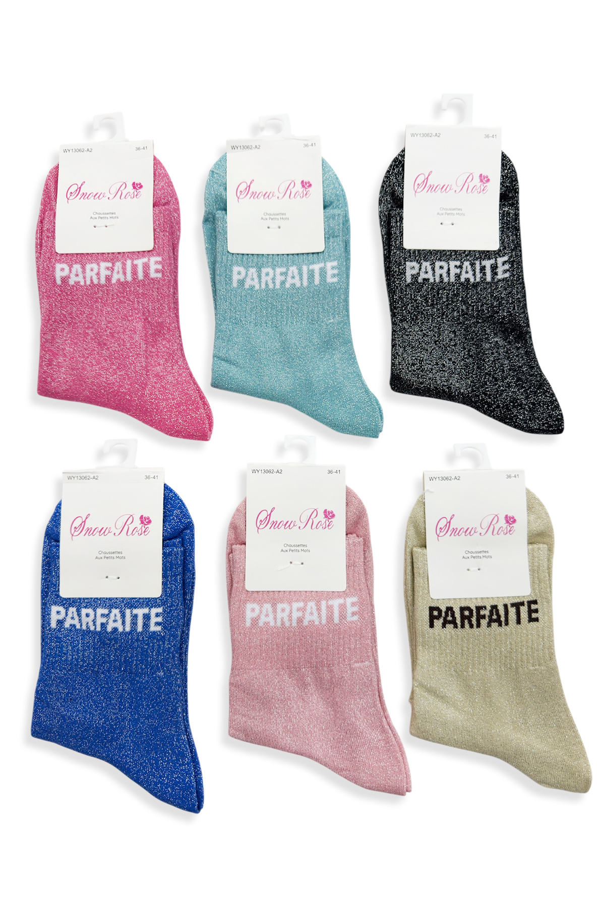 Wholesaler Snow Rose - Perfect Shiny Socks