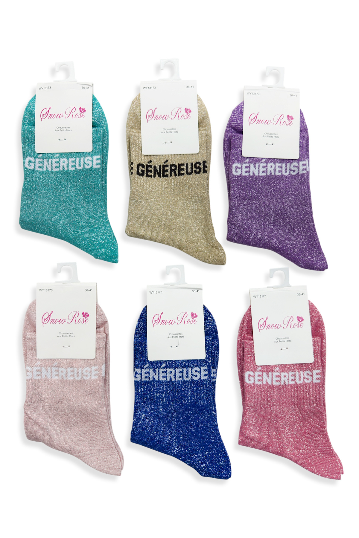 Wholesaler Snow Rose - GENEROUS Shiny Socks