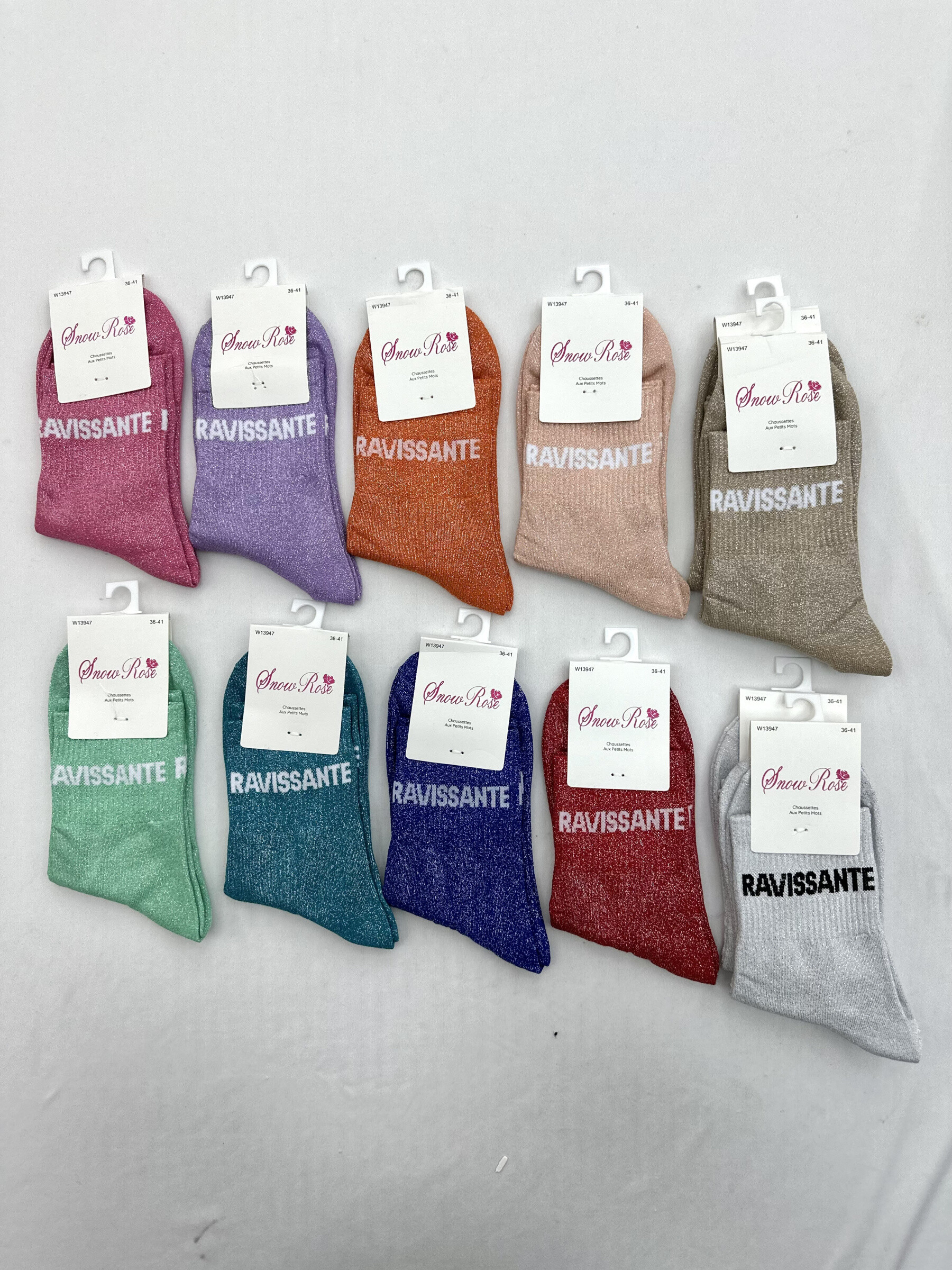 Großhändler Snow Rose - Brillante Socken "Liebe".