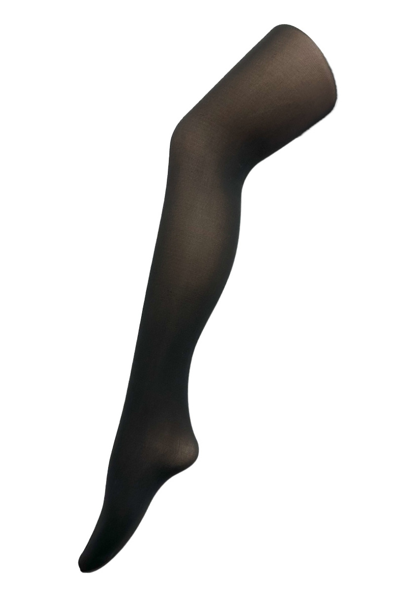 Wholesaler Snow Rose - Opaque Faux Transparent Black Voile Tights