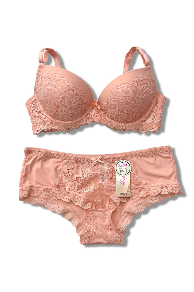 Großhändler Snow Rose - B-Cup-BH und Höschen-Dessous-Set