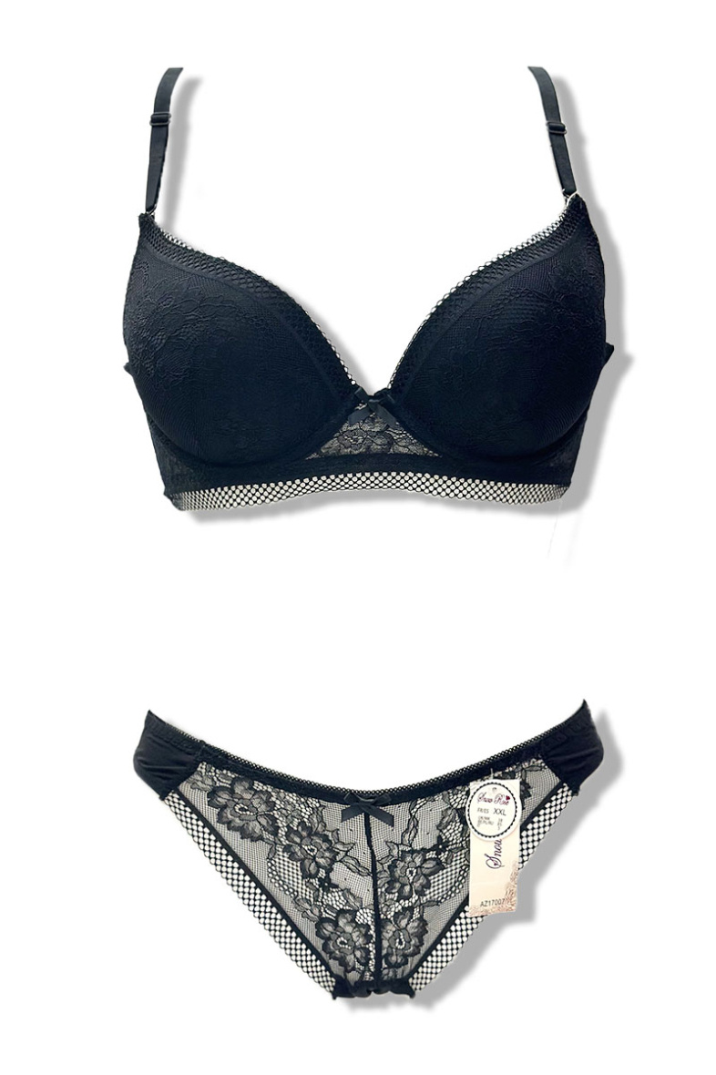 Mayorista Snow Rose - Conjunto de lencería con sujetador y tanga copa C