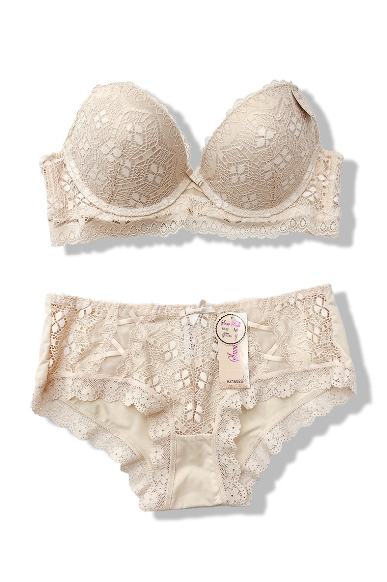 Großhändler Snow Rose - C-Cup-BH und Höschen-Dessous-Set