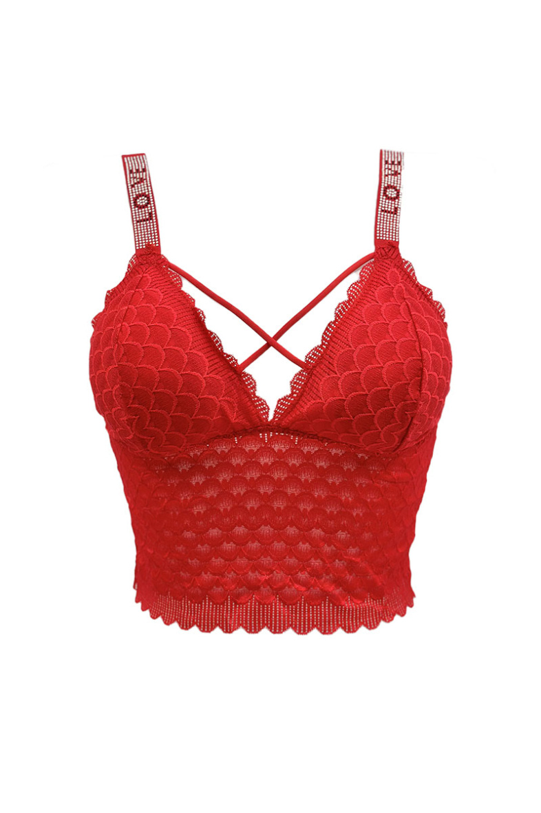 Großhändler Snow Rose - Langer Spitzen-Bralette-BH „LOVE“